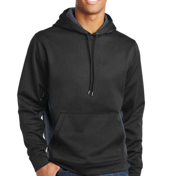 Sport Wick ® CamoHex Fleece Colorblock Hooded Pullover Thumbnail