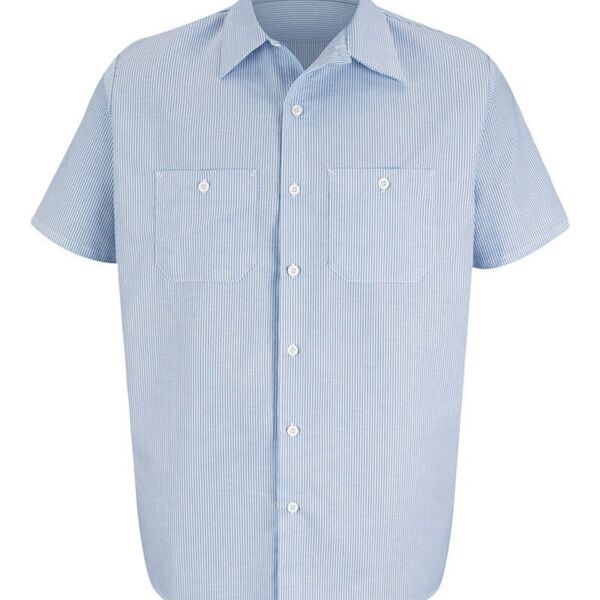 Men's Tall Industrial Stripe Work Shirt Thumbnail