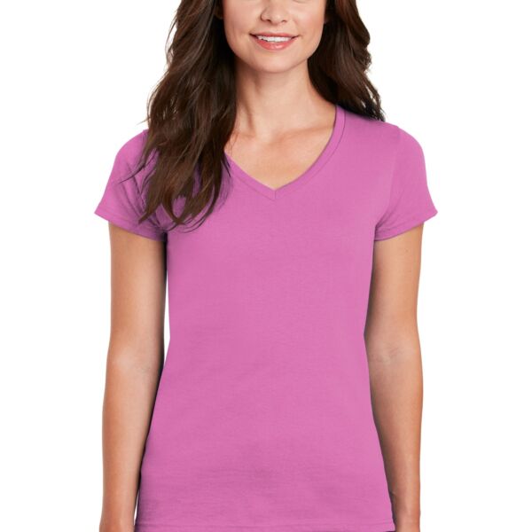Saugus Strong Heavy Cotton Tee - Ladies V Neck Thumbnail