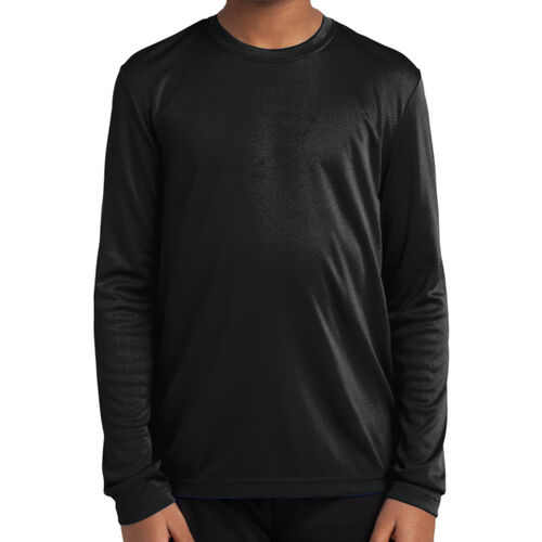 Black Knights 7/7 Dry Fit Long Sleeve Tee - Youth Thumbnail