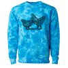 Unisex Midweight Tie-Dyed Crewneck Sweatshirt Thumbnail