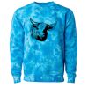 Unisex Midweight Tie-Dyed Crewneck Sweatshirt Thumbnail