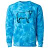 Unisex Midweight Tie-Dyed Crewneck Sweatshirt Thumbnail