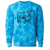 Unisex Midweight Tie-Dyed Crewneck Sweatshirt Thumbnail