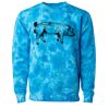 Unisex Midweight Tie-Dyed Crewneck Sweatshirt Thumbnail