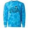 Unisex Midweight Tie-Dyed Crewneck Sweatshirt Thumbnail