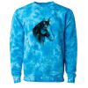 Unisex Midweight Tie-Dyed Crewneck Sweatshirt Thumbnail