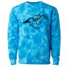 Unisex Midweight Tie-Dyed Crewneck Sweatshirt Thumbnail