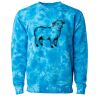 Unisex Midweight Tie-Dyed Crewneck Sweatshirt Thumbnail