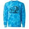 Unisex Midweight Tie-Dyed Crewneck Sweatshirt Thumbnail