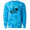 Unisex Midweight Tie-Dyed Crewneck Sweatshirt Thumbnail