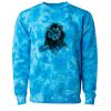 Unisex Midweight Tie-Dyed Crewneck Sweatshirt Thumbnail