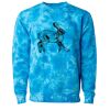 Unisex Midweight Tie-Dyed Crewneck Sweatshirt Thumbnail