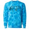 Unisex Midweight Tie-Dyed Crewneck Sweatshirt Thumbnail