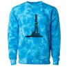 Unisex Midweight Tie-Dyed Crewneck Sweatshirt Thumbnail