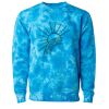 Unisex Midweight Tie-Dyed Crewneck Sweatshirt Thumbnail