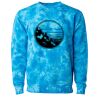 Unisex Midweight Tie-Dyed Crewneck Sweatshirt Thumbnail