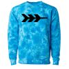 Unisex Midweight Tie-Dyed Crewneck Sweatshirt Thumbnail