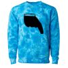 Unisex Midweight Tie-Dyed Crewneck Sweatshirt Thumbnail
