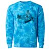 Unisex Midweight Tie-Dyed Crewneck Sweatshirt Thumbnail