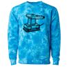 Unisex Midweight Tie-Dyed Crewneck Sweatshirt Thumbnail