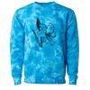 Unisex Midweight Tie-Dyed Crewneck Sweatshirt Thumbnail