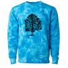 Unisex Midweight Tie-Dyed Crewneck Sweatshirt Thumbnail