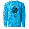 Unisex Midweight Tie-Dyed Crewneck Sweatshirt Thumbnail