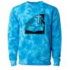 Unisex Midweight Tie-Dyed Crewneck Sweatshirt Thumbnail