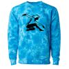 Unisex Midweight Tie-Dyed Crewneck Sweatshirt Thumbnail
