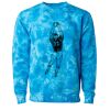 Unisex Midweight Tie-Dyed Crewneck Sweatshirt Thumbnail