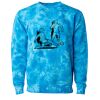 Unisex Midweight Tie-Dyed Crewneck Sweatshirt Thumbnail
