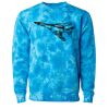 Unisex Midweight Tie-Dyed Crewneck Sweatshirt Thumbnail