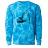 Unisex Midweight Tie-Dyed Crewneck Sweatshirt Thumbnail