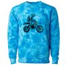 Unisex Midweight Tie-Dyed Crewneck Sweatshirt Thumbnail