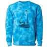 Unisex Midweight Tie-Dyed Crewneck Sweatshirt Thumbnail