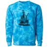 Unisex Midweight Tie-Dyed Crewneck Sweatshirt Thumbnail