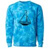 Unisex Midweight Tie-Dyed Crewneck Sweatshirt Thumbnail