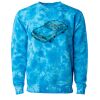 Unisex Midweight Tie-Dyed Crewneck Sweatshirt Thumbnail