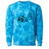 Unisex Midweight Tie-Dyed Crewneck Sweatshirt Thumbnail