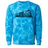 Unisex Midweight Tie-Dyed Crewneck Sweatshirt Thumbnail