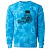 Unisex Midweight Tie-Dyed Crewneck Sweatshirt Thumbnail