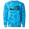 Unisex Midweight Tie-Dyed Crewneck Sweatshirt Thumbnail