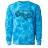 Unisex Midweight Tie-Dyed Crewneck Sweatshirt Thumbnail