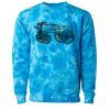 Unisex Midweight Tie-Dyed Crewneck Sweatshirt Thumbnail