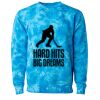 Unisex Midweight Tie-Dyed Crewneck Sweatshirt Thumbnail